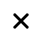 A simple black crodss symbol isolated on a white background. The question mark is bold and centrally located, conveying curiosity and uncertainty.